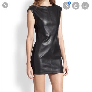 BCBGMAXAZRIA “Karlee” Faux Leather Dress XS